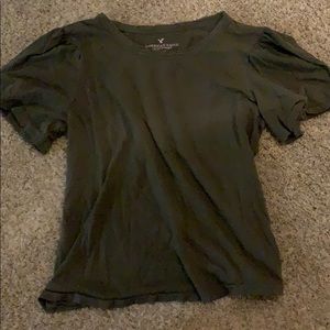 American eagle green crop top